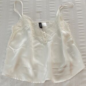 Ivory Satin Lace Camisole